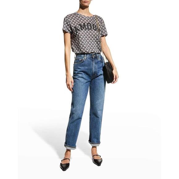 Zadig & Voltaire Walk Amour Liberty Skull Graphic Tee Size S NWT $158 msrp - Picture 1 of 3